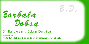 borbala dobsa business card